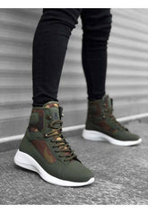 Unisex Premium Ankle  Boots - Khaki