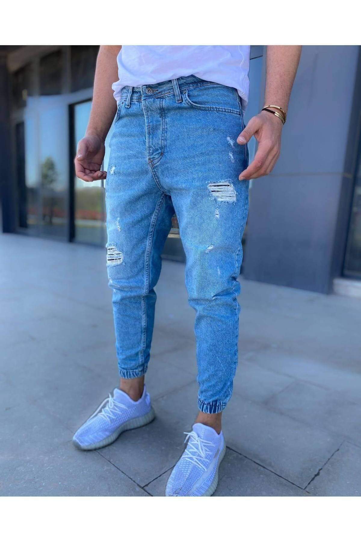 Blue Jogger Jeans
