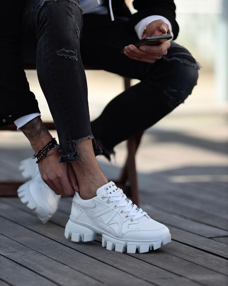 Street Style High Sole Sneakers