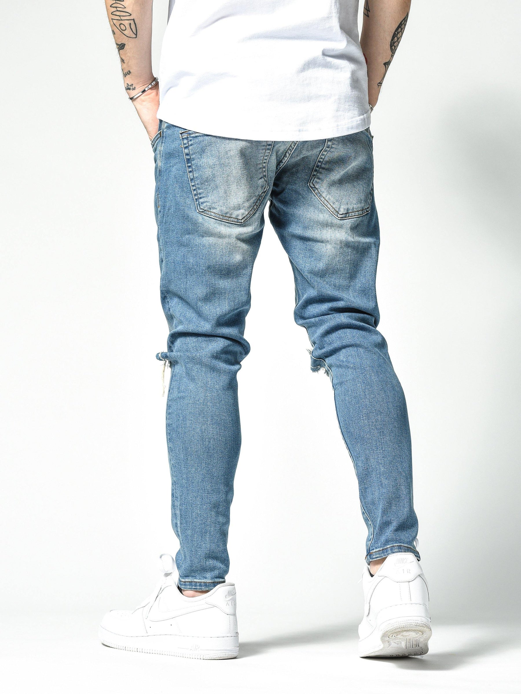 Modern Knee Ripped Jeans 4823