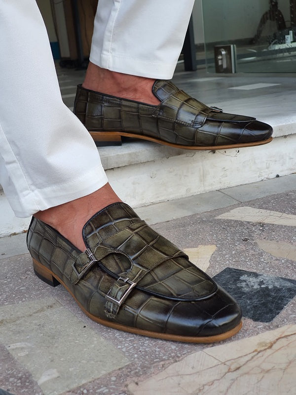 Double Monk Strap Loafers