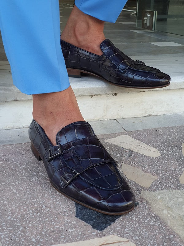 Double Monk Strap Loafers