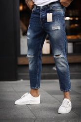 Casual Ankle Ripped Jeans