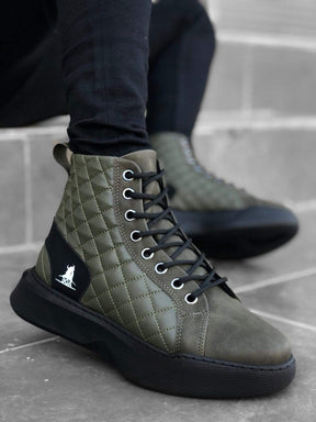 Quilted High Sole Boots - Manchinni®