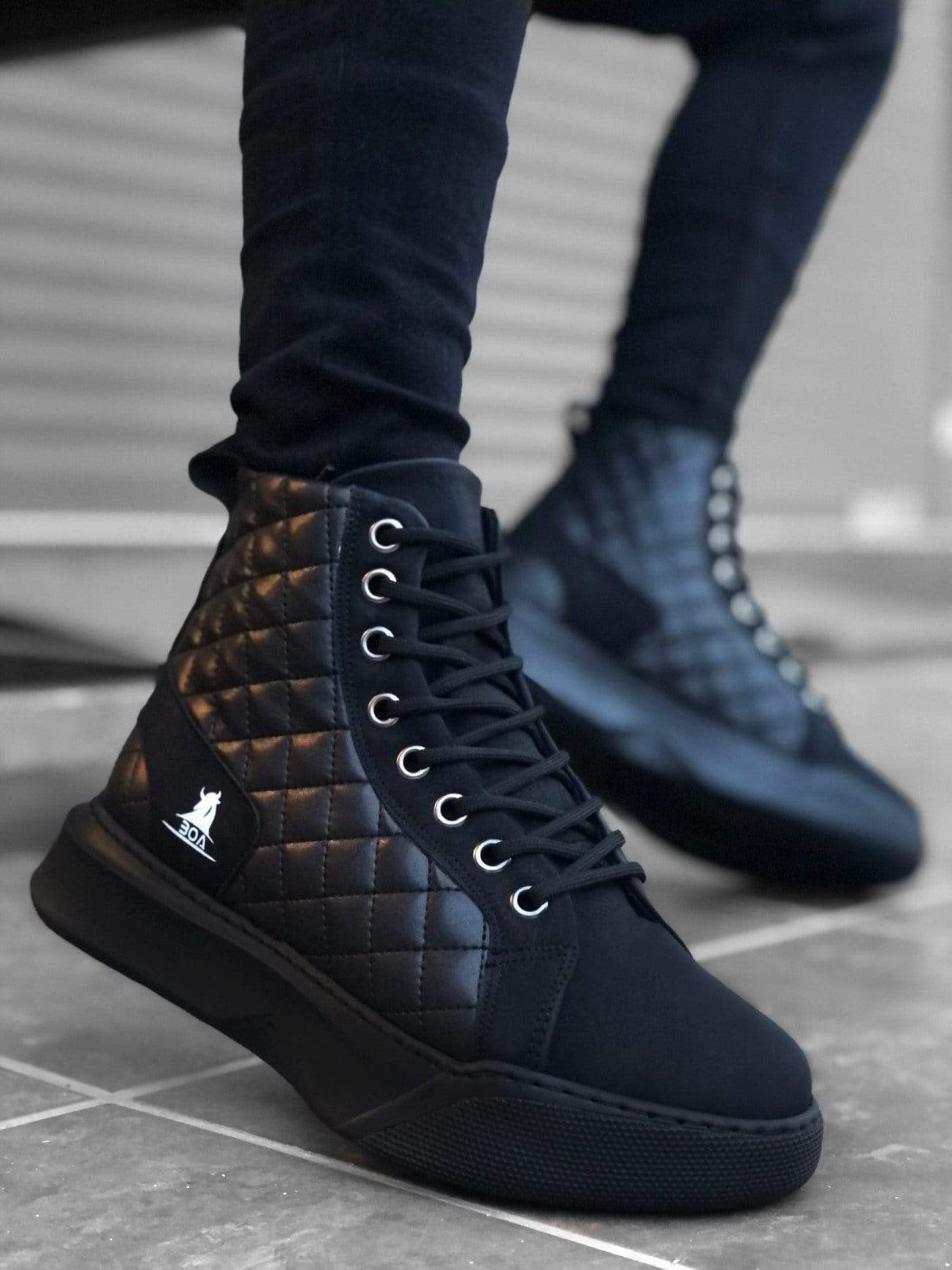 Quilted High Sole Boots - Manchinni®