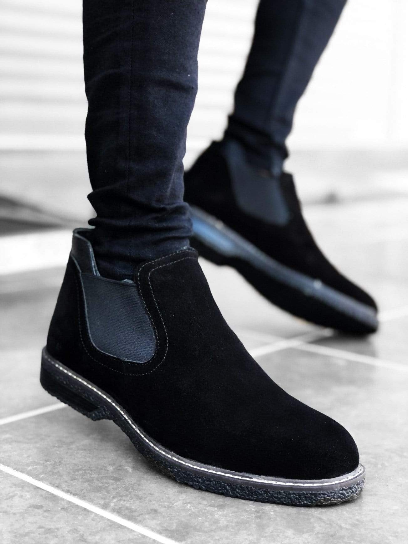 Suede Half Ankle Boots - Manchinni®
