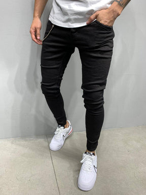 Premium Slim Fit Jeans - Black - Manchinni®