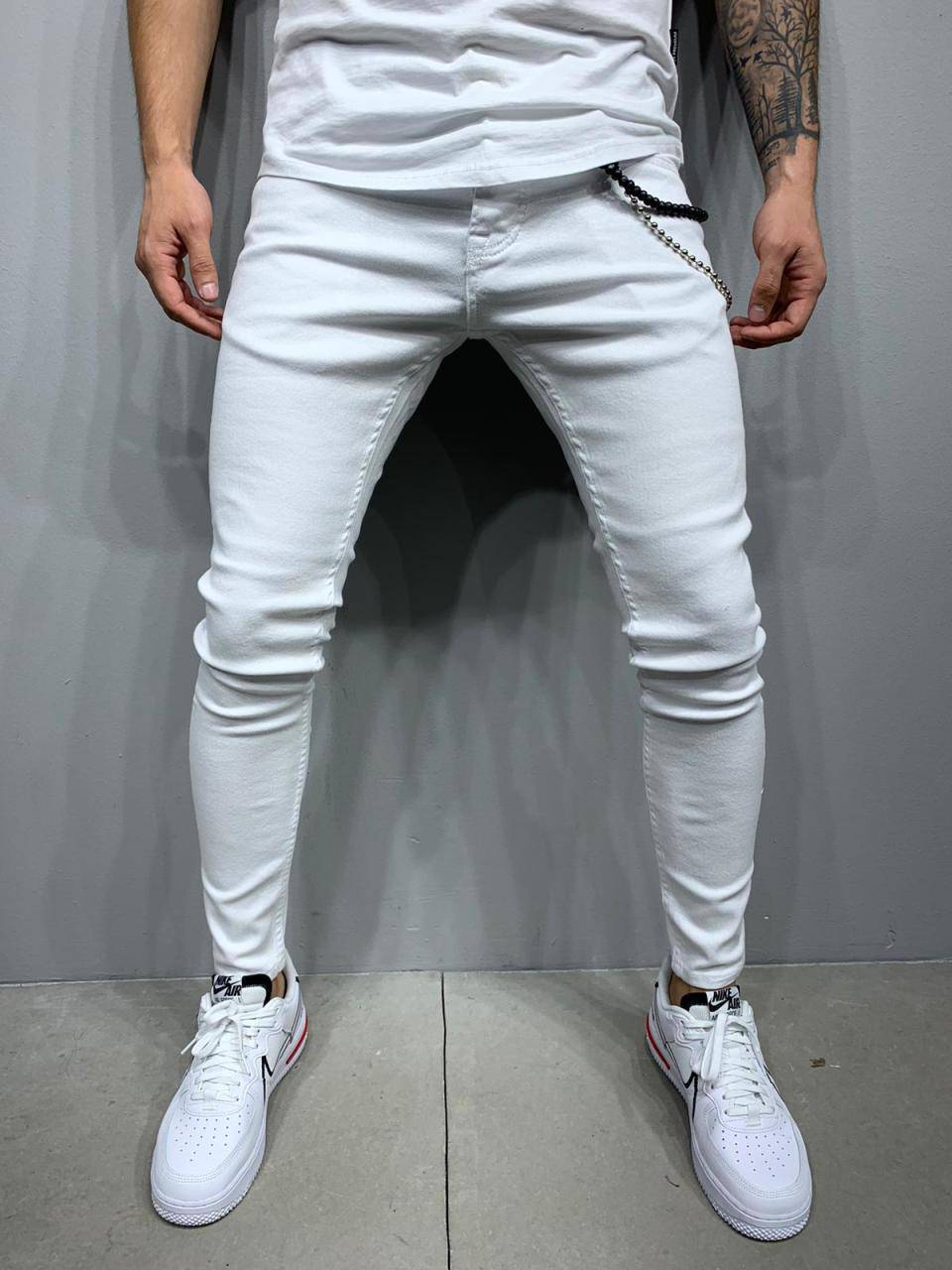 Premium Slim Fit Jeans - White - Manchinni®