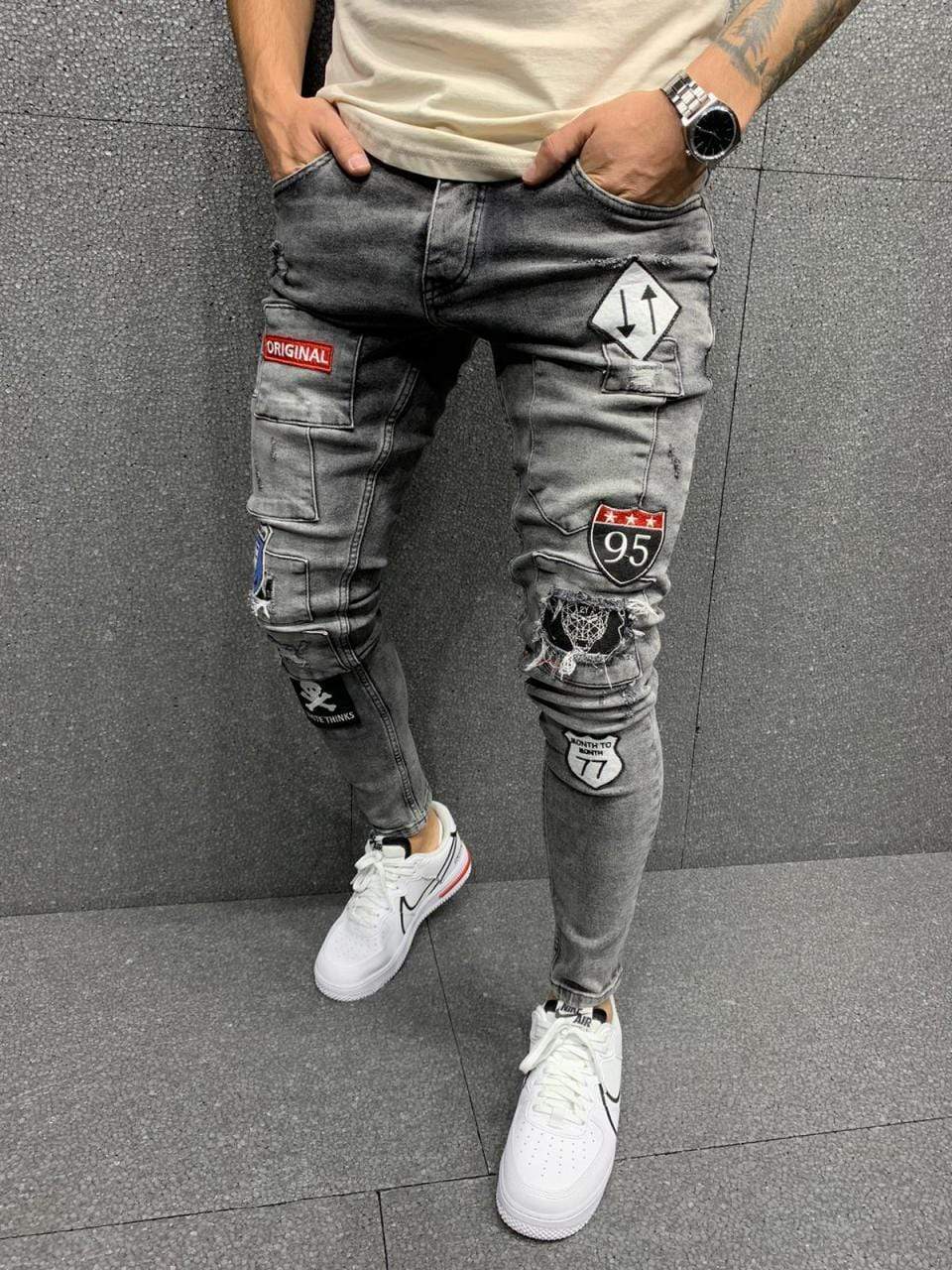 Premium Sticker Jeans - Manchinni®