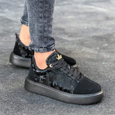 Designer Black - Camo Sneakers