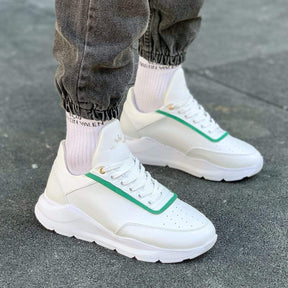 Designer Green Line Sneakers