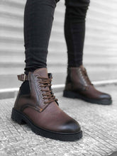 Zipper & Buckle Boots