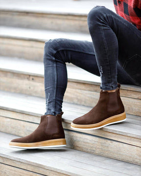 Luxury Chelsea Suede Boots