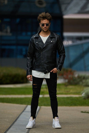 Trendy Genuine Leather Jacket