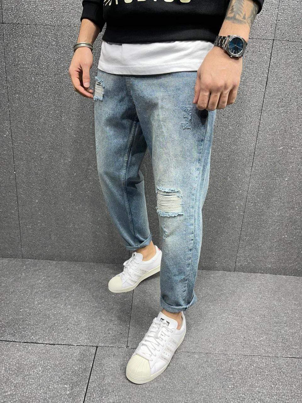 Ripped Street Fashion Jeans - Manchinni®