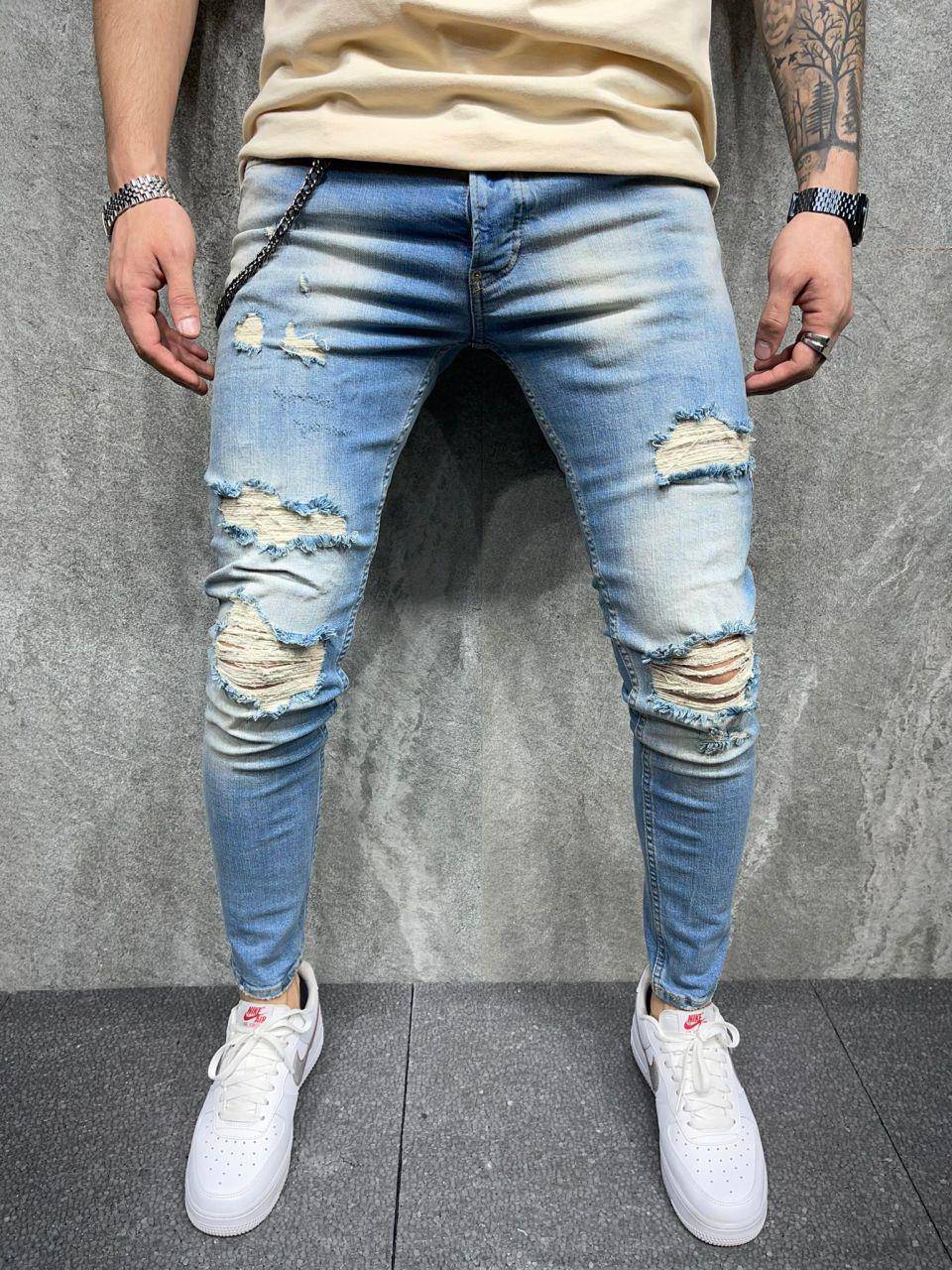 Premium Slim Fit Ripped Jeans