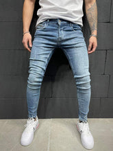 Slim Fit Ice Blue Jeans - Manchinni®