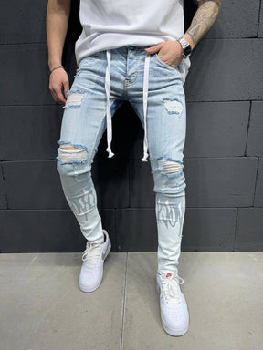 Premium Flame Ripped Jeans - Manchinni®