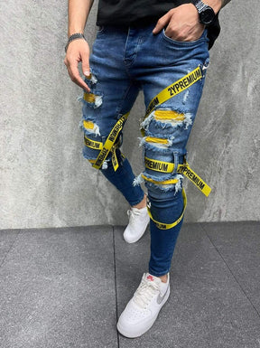 Premium Skinny Straps Jeans