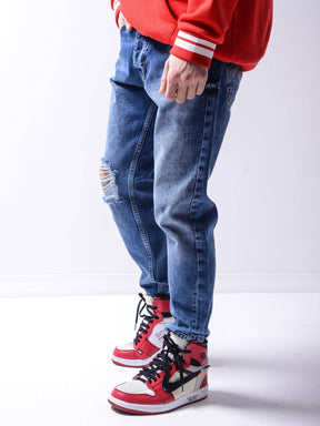 Ripped Jeans Light Wash 4396