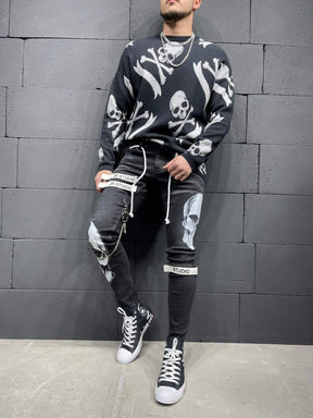 Skull Fashion Jeans - Manchinni®