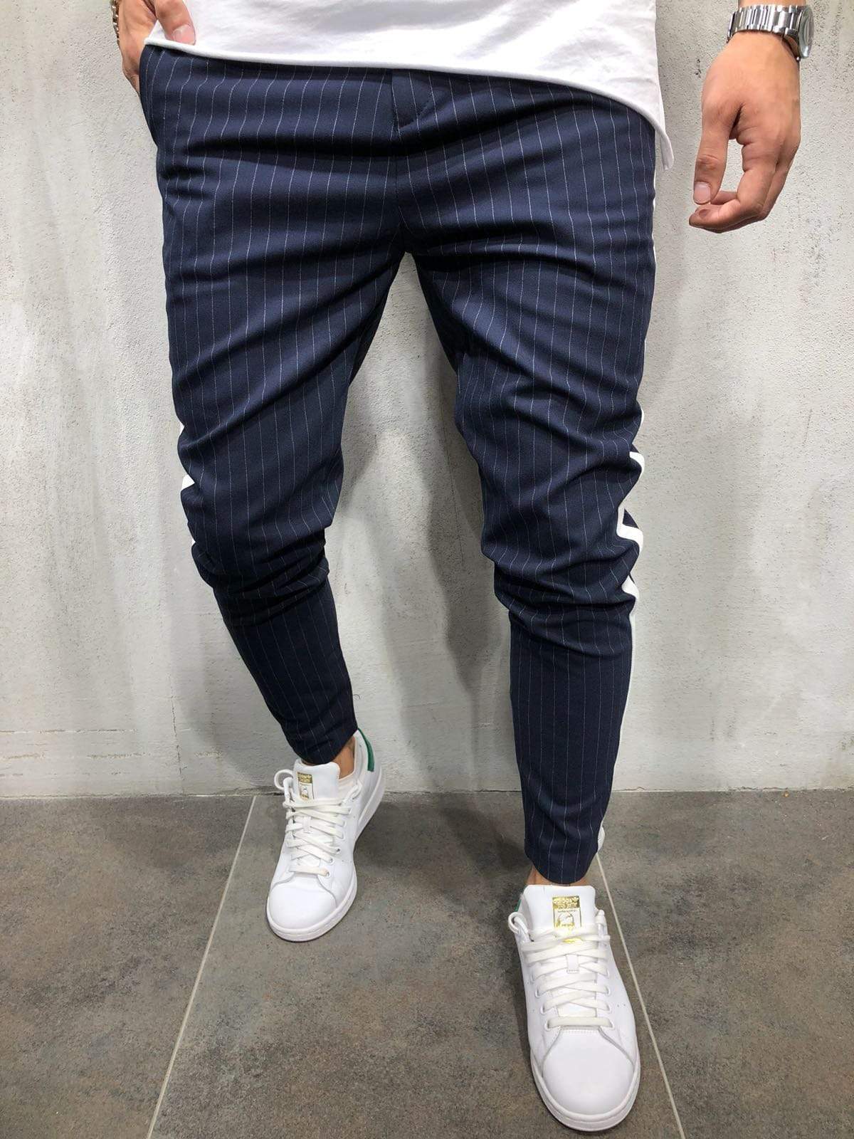 Striped Ankle Pants Streetwear - Manchinni®