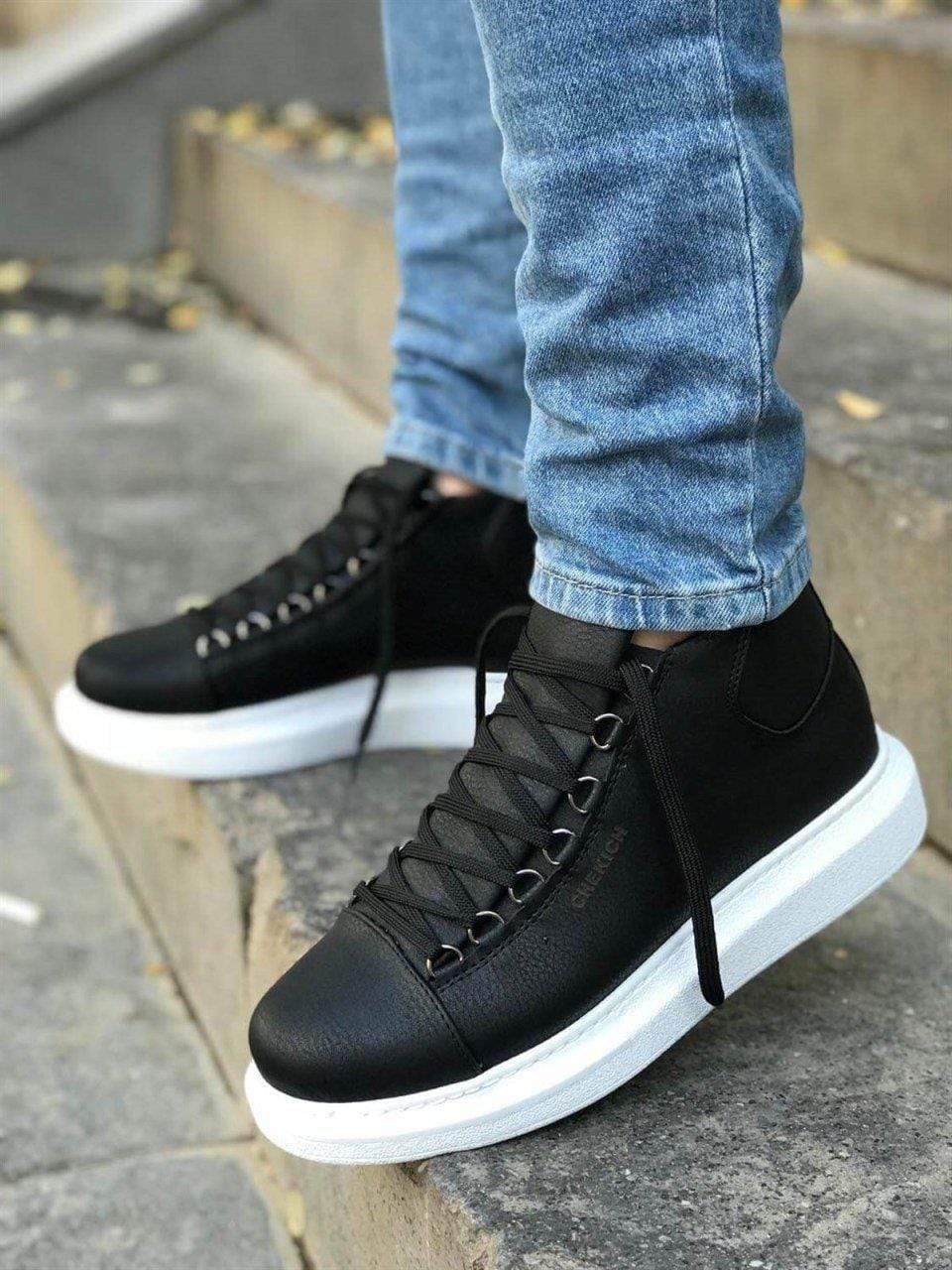 Buy DICY Shoes for Women Casual High Heel Sneakers for Girls Low Top High  Sole Black at Amazon.in