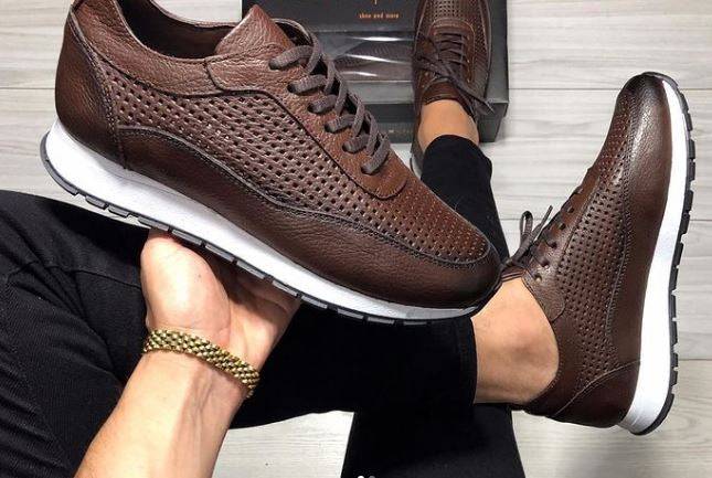 Breathable Stylish Leather Sneakers