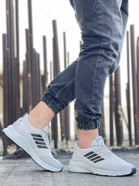 Breathable Lace - up Sneakers