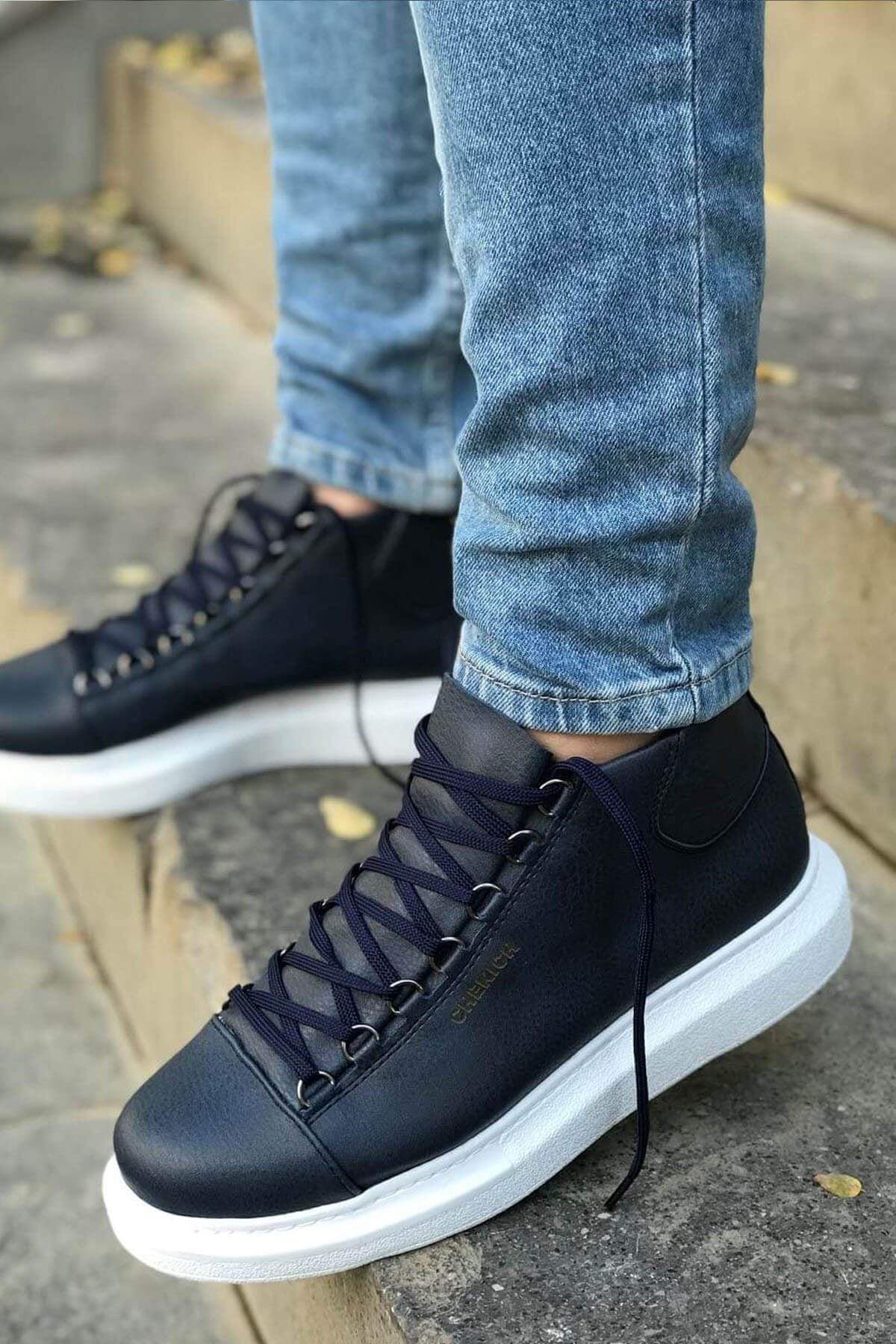 High Sole Lace-up Sneakers - Manchinni®