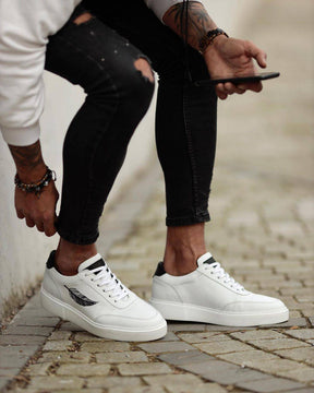 Casual Printed Leather Sneakers
