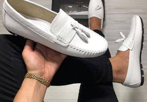 Stylish Tassels Leather Loafers