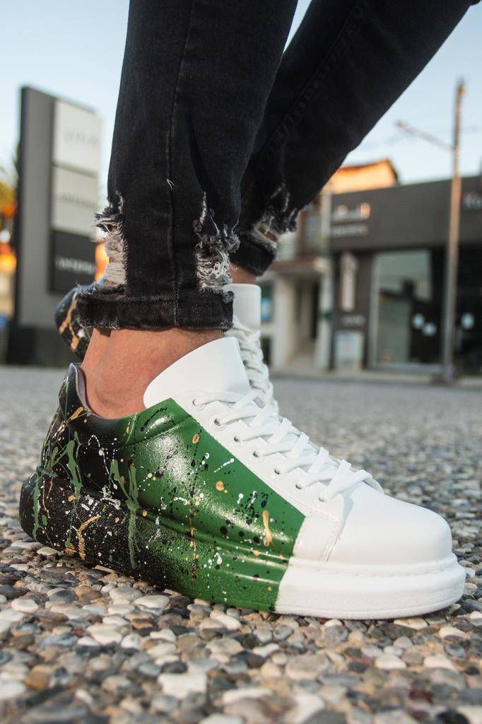 Lace - up Splash Sneakers