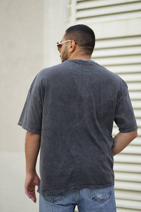 Gray Barbershop Oversize T-Shirt