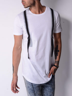 Back and Forth Strap Detail T-shirt - Manchinni®