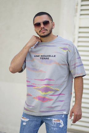 Mixed Color Oversize T-Shirt