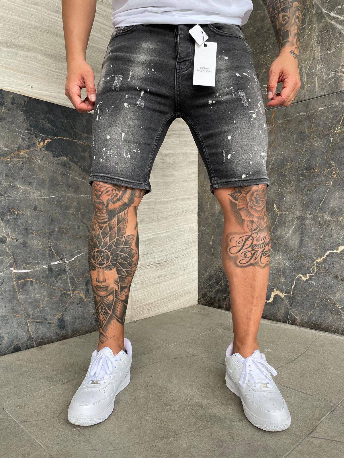 Premium Ripped Jeans Shorts